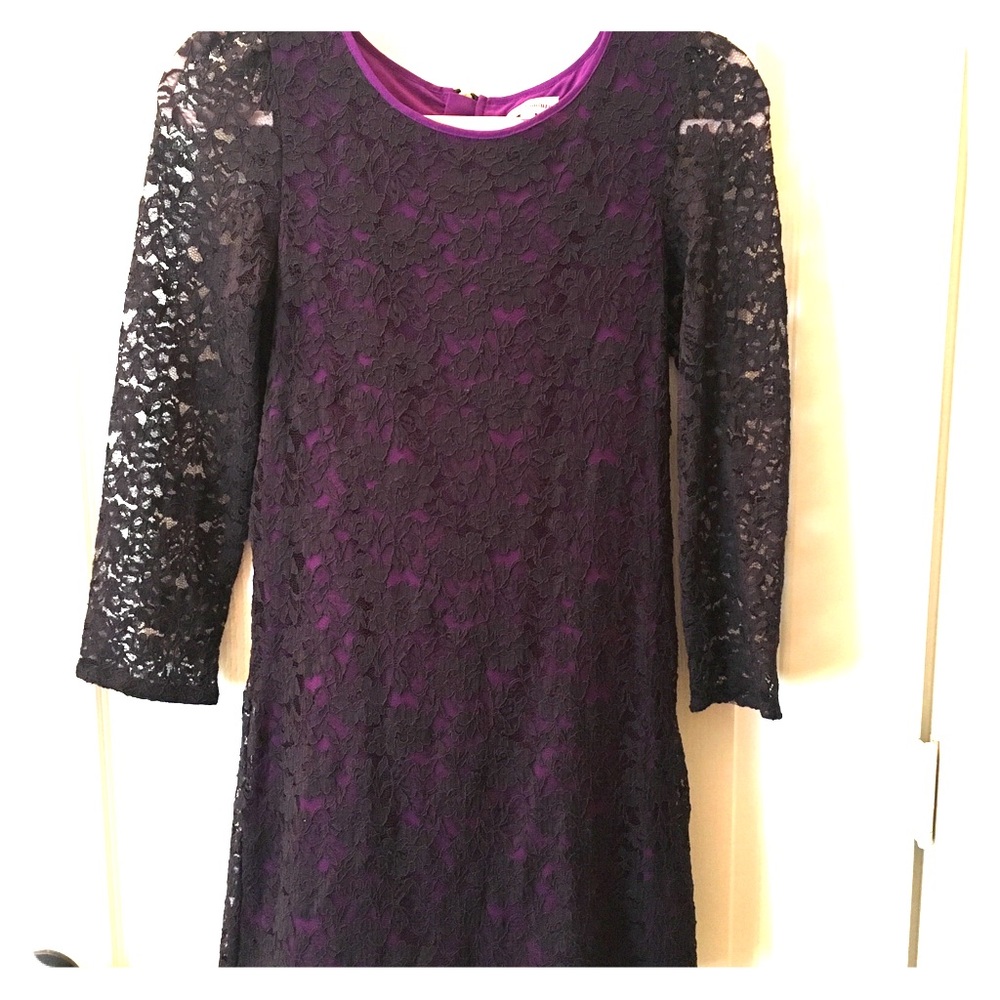Girls Juicy Couture long sleeved lace dress